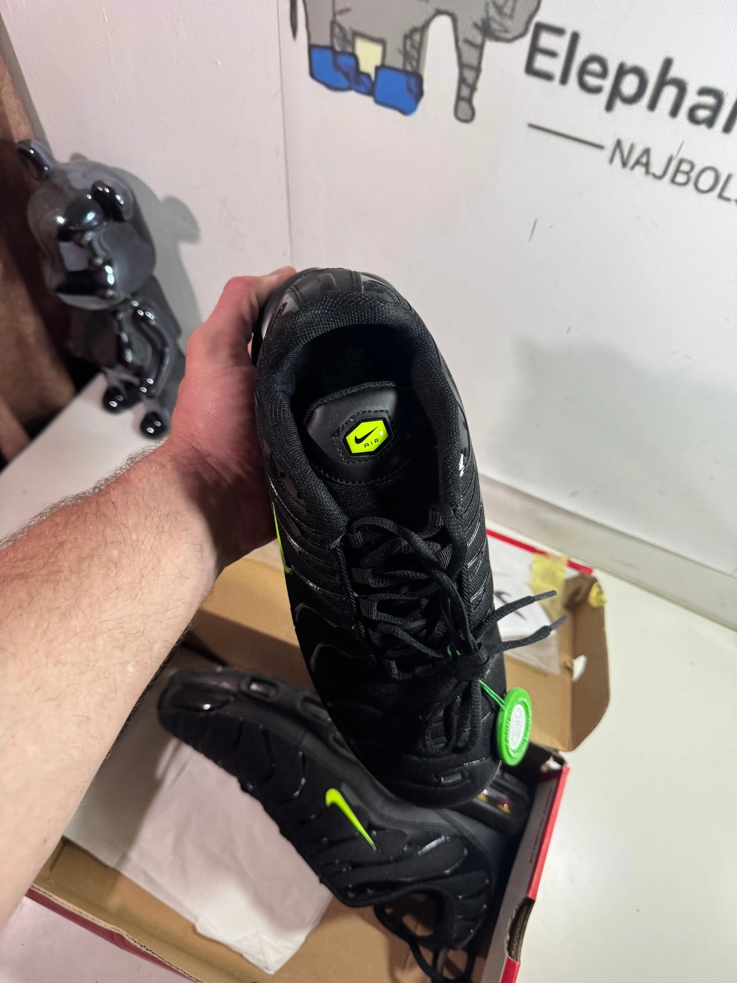 TN Black/Green tenisice — gornji prikaz
