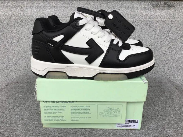 OFF-WHITE out the office Black / White tenisice — bočni prikaz