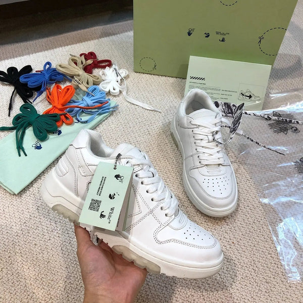 OFF-WHITE out the office Whole White tenisice — bočni prikaz