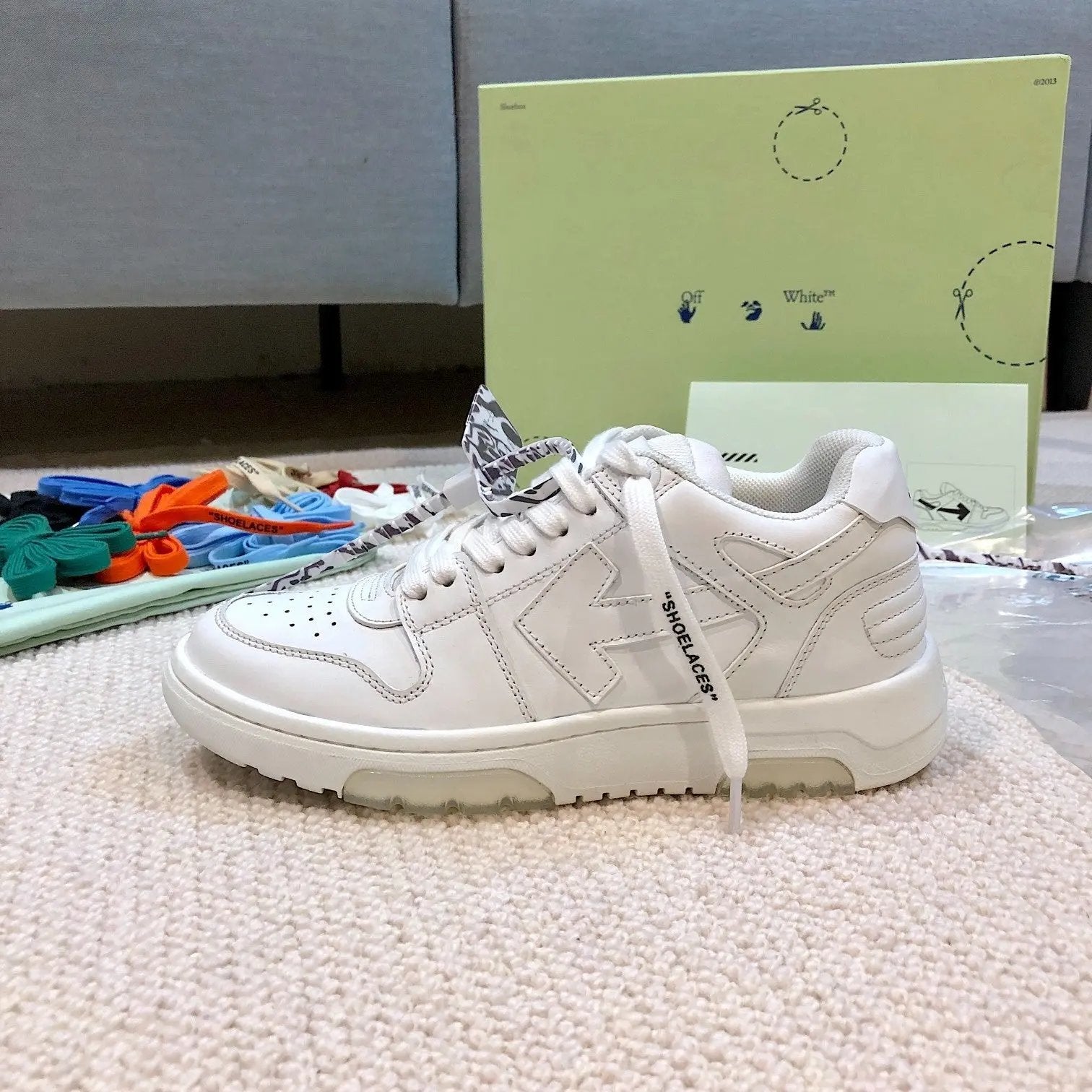 OFF-WHITE out the office Whole White tenisice — fotografija 7