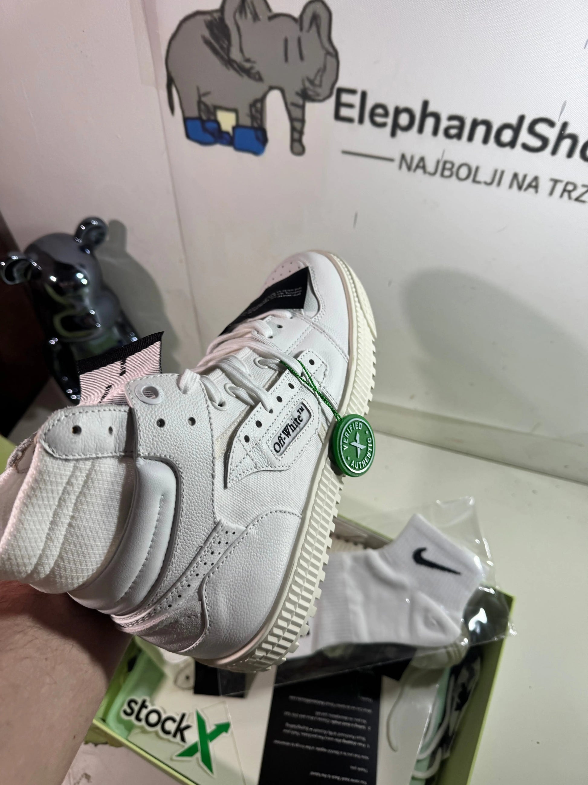 Off White Off Court 3.0 Black Label tenisice — straga