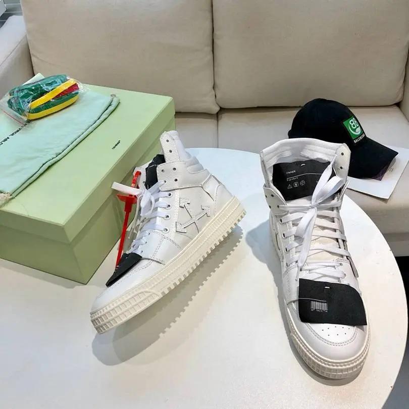 Off-White "Off-Court" 3.0 High-Top Black tenisice — gornji prikaz