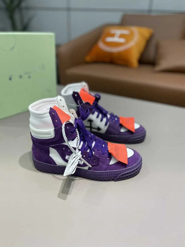 Off-White "Off-Court" 3.0 High-Top Purple tenisice — bočni prikaz