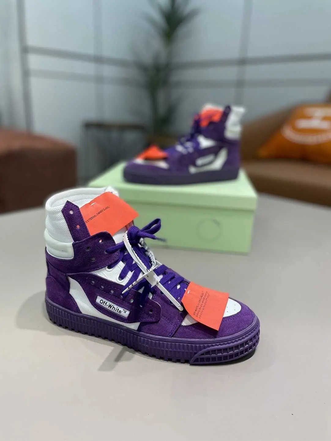 Off-White "Off-Court" 3.0 High-Top Purple tenisice — fotografija 6