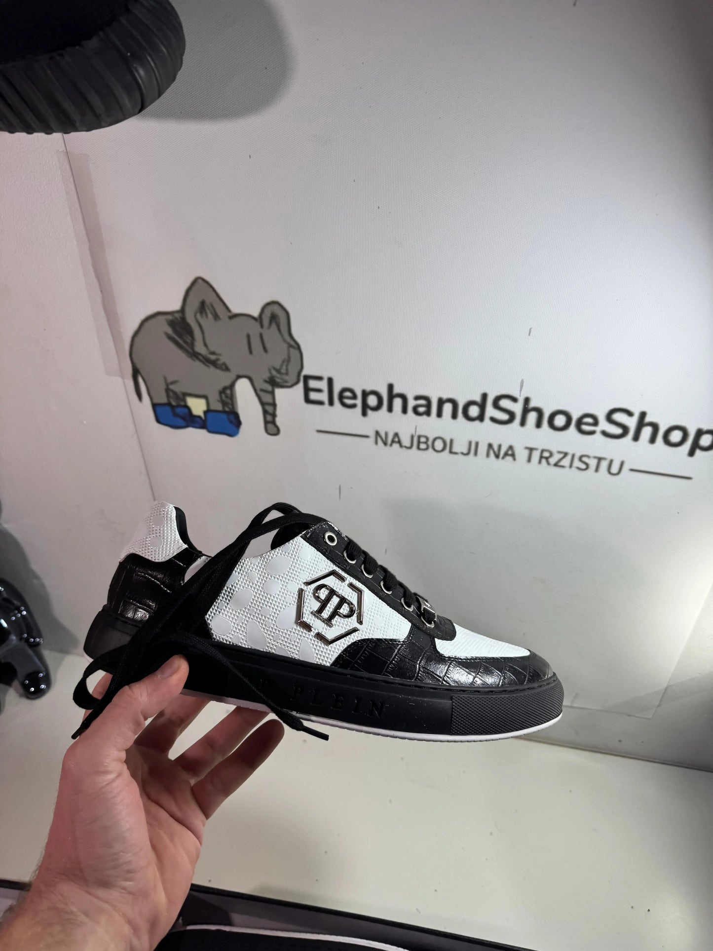 Philip Plein Black White tenisice — fotografija 6