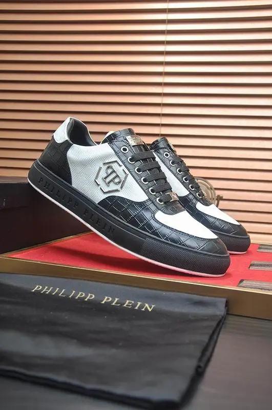 Philip Plein Black\White \Gold tenisice — prednji prikaz