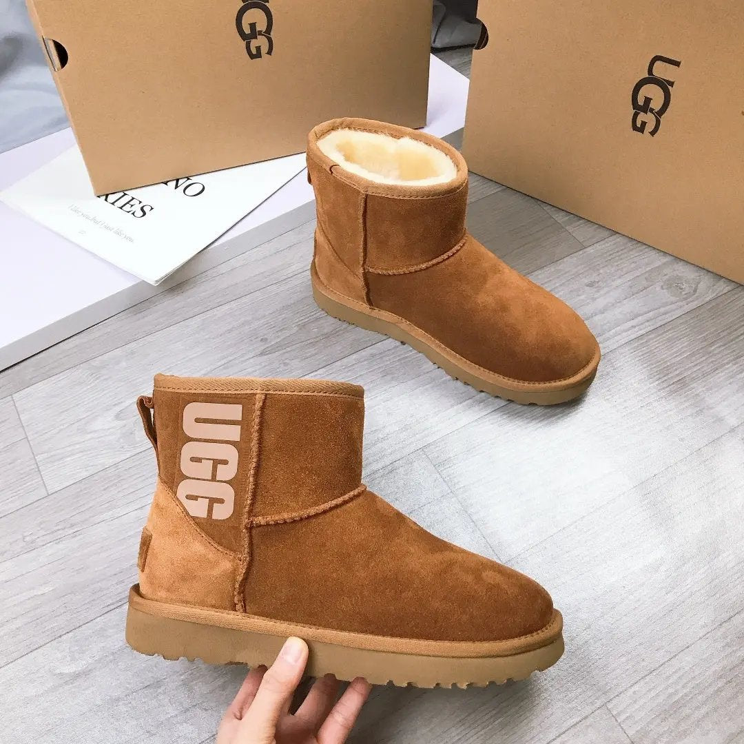 Ugg boots ultra mini brown čizme — bočni prikaz