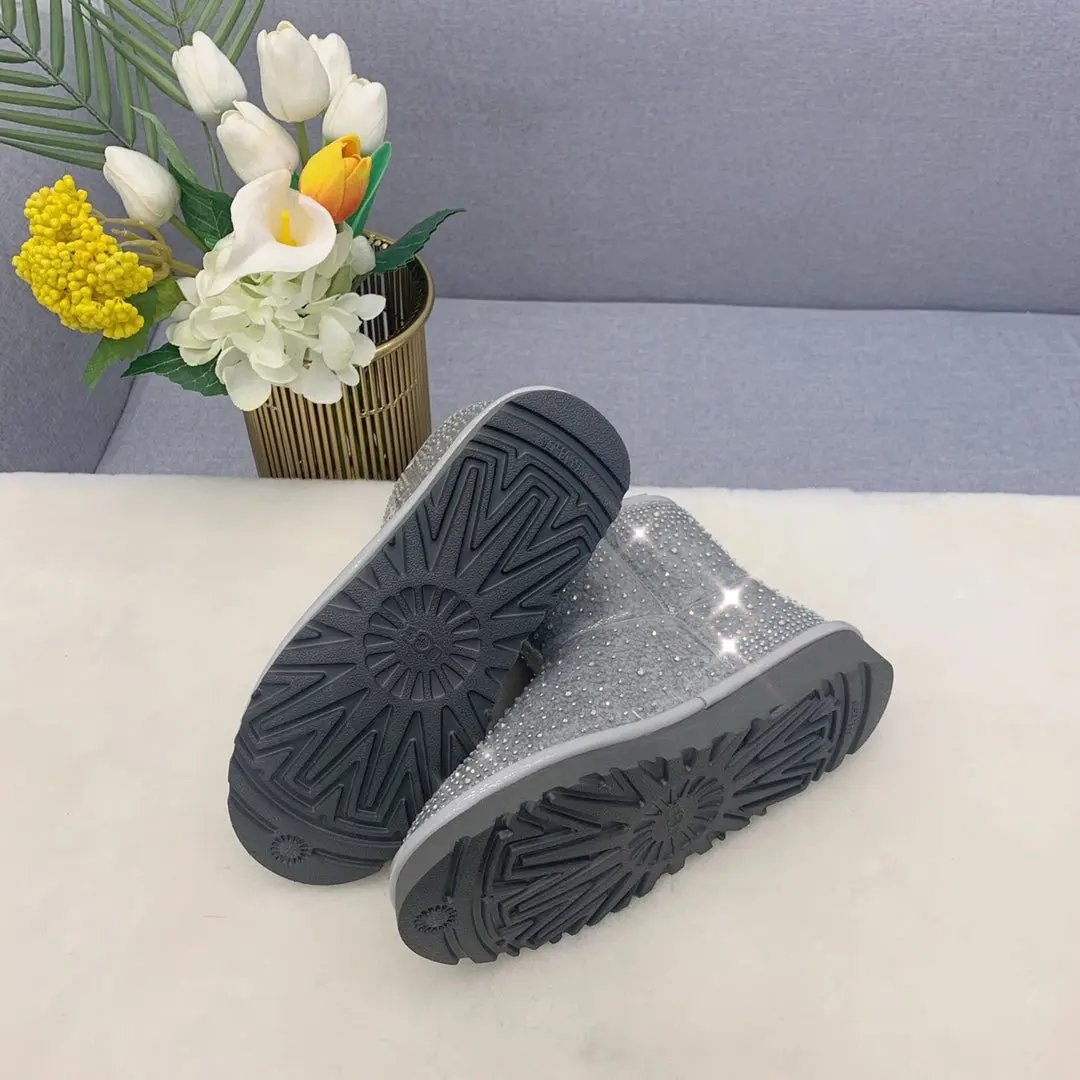 Ugg boots ultra mini silver crystal čizme — detalj