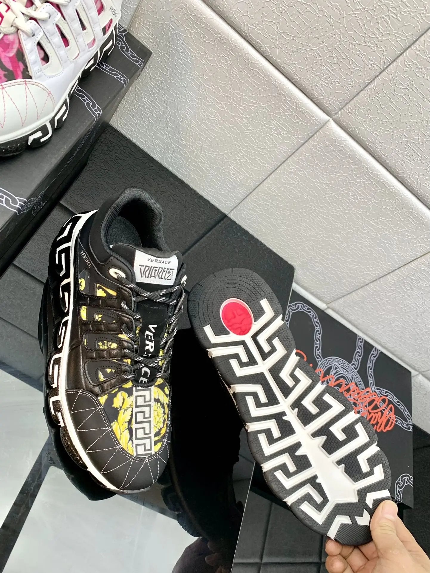 Versace Balck Gold low tenisice — straga