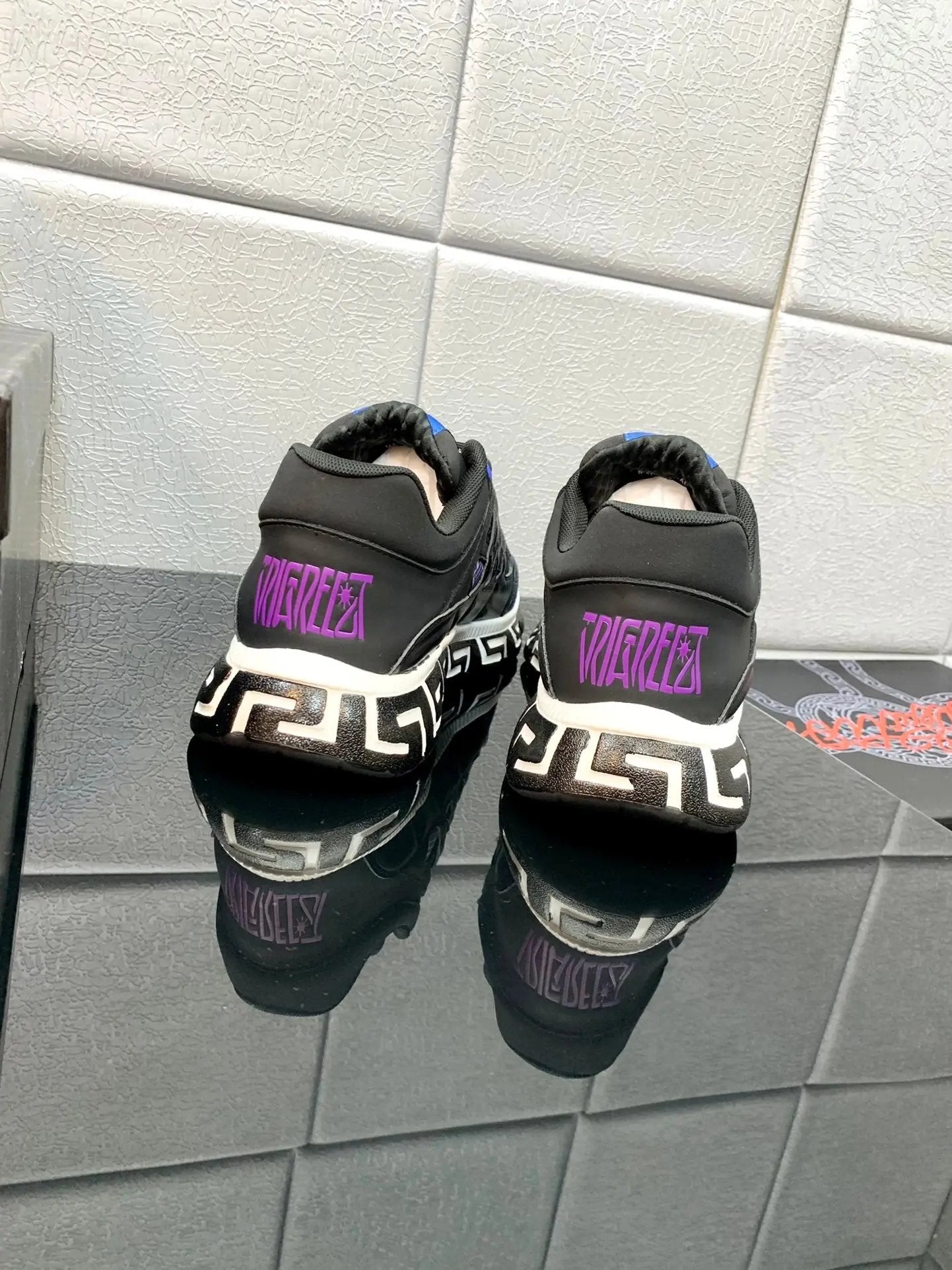 Versace Blue Purple tenisice — prednji prikaz