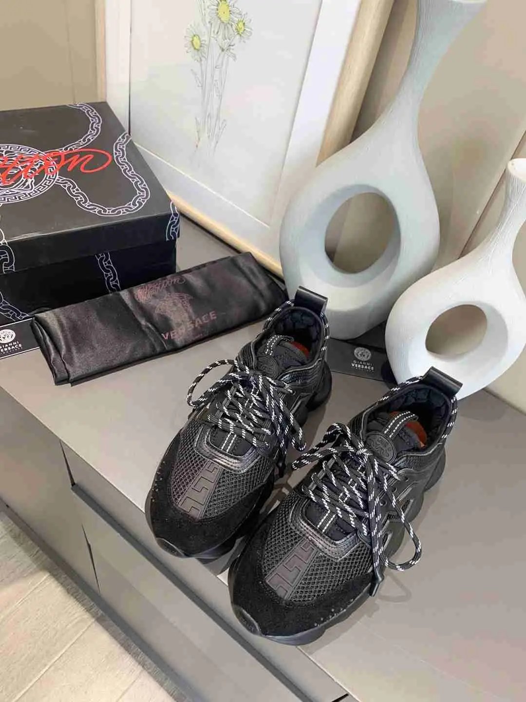 Versace Chain Reaction Balck tenisice — fotografija 6