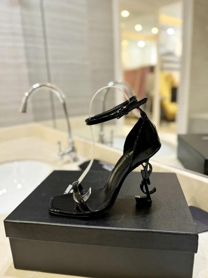 Ysl High Heels Black tenisice — prednji prikaz