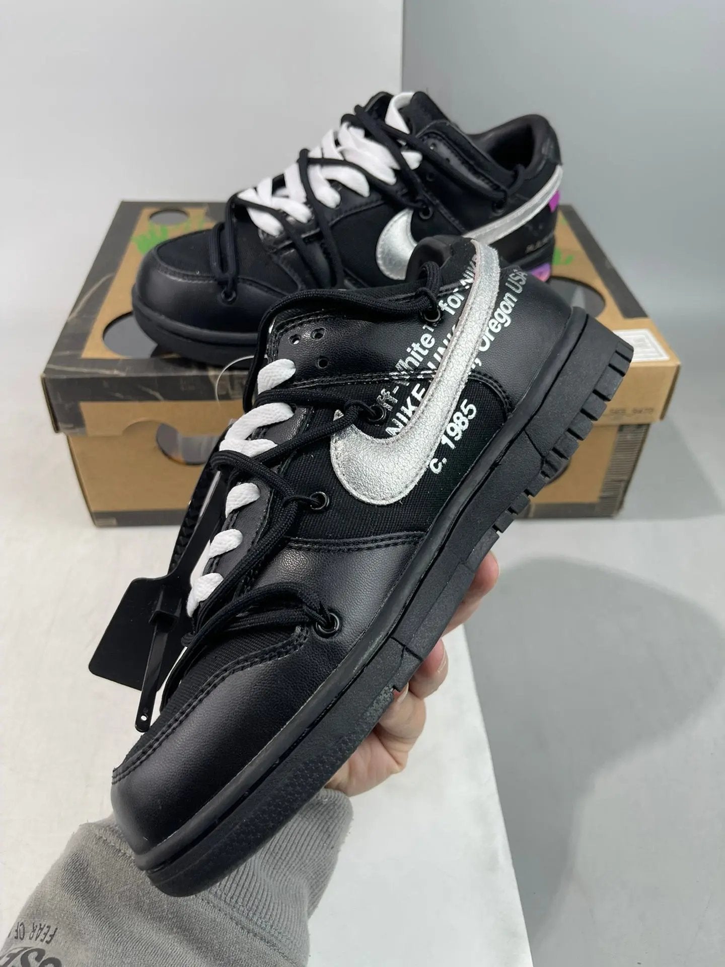 Off White Dunk "lot 50" tenisice — gornji prikaz