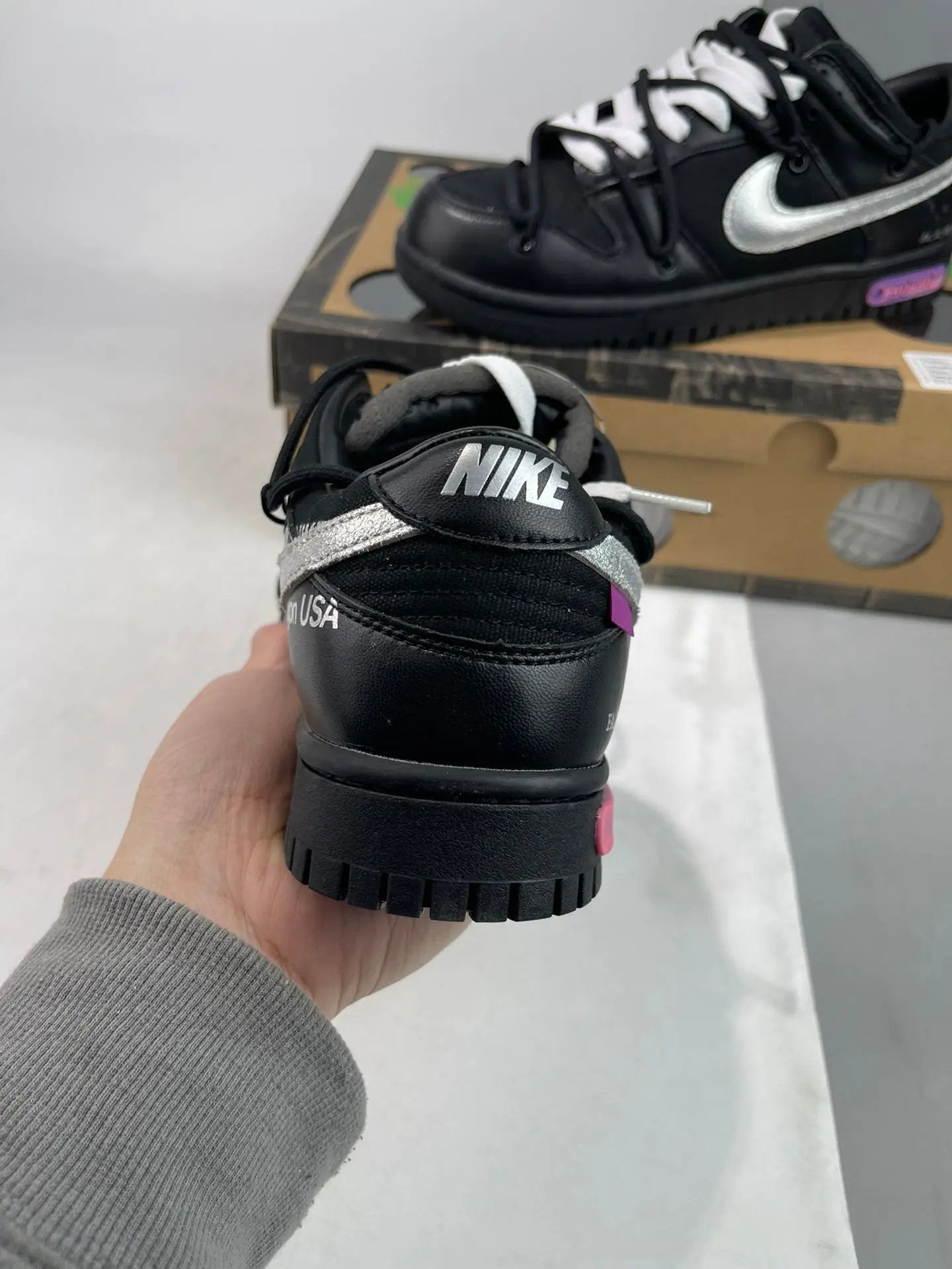 Off White Dunk "lot 50" tenisice — straga