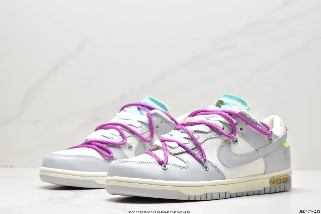 Off White Dunk "lot 21" tenisice — gornji prikaz