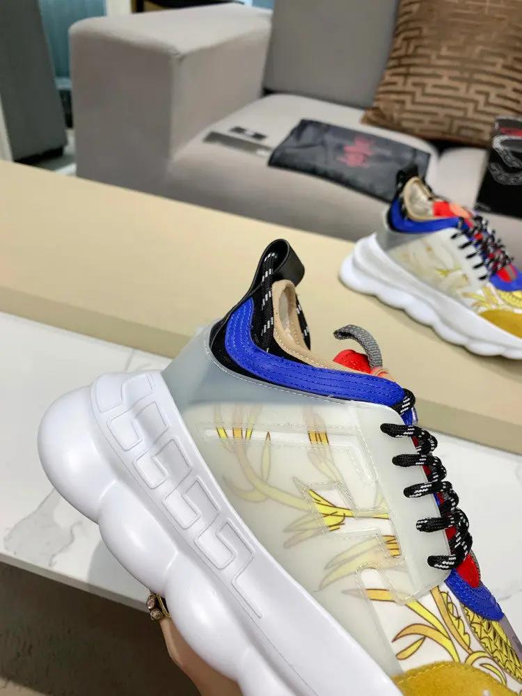 Versace Chain Reaction Yellow tenisice — straga