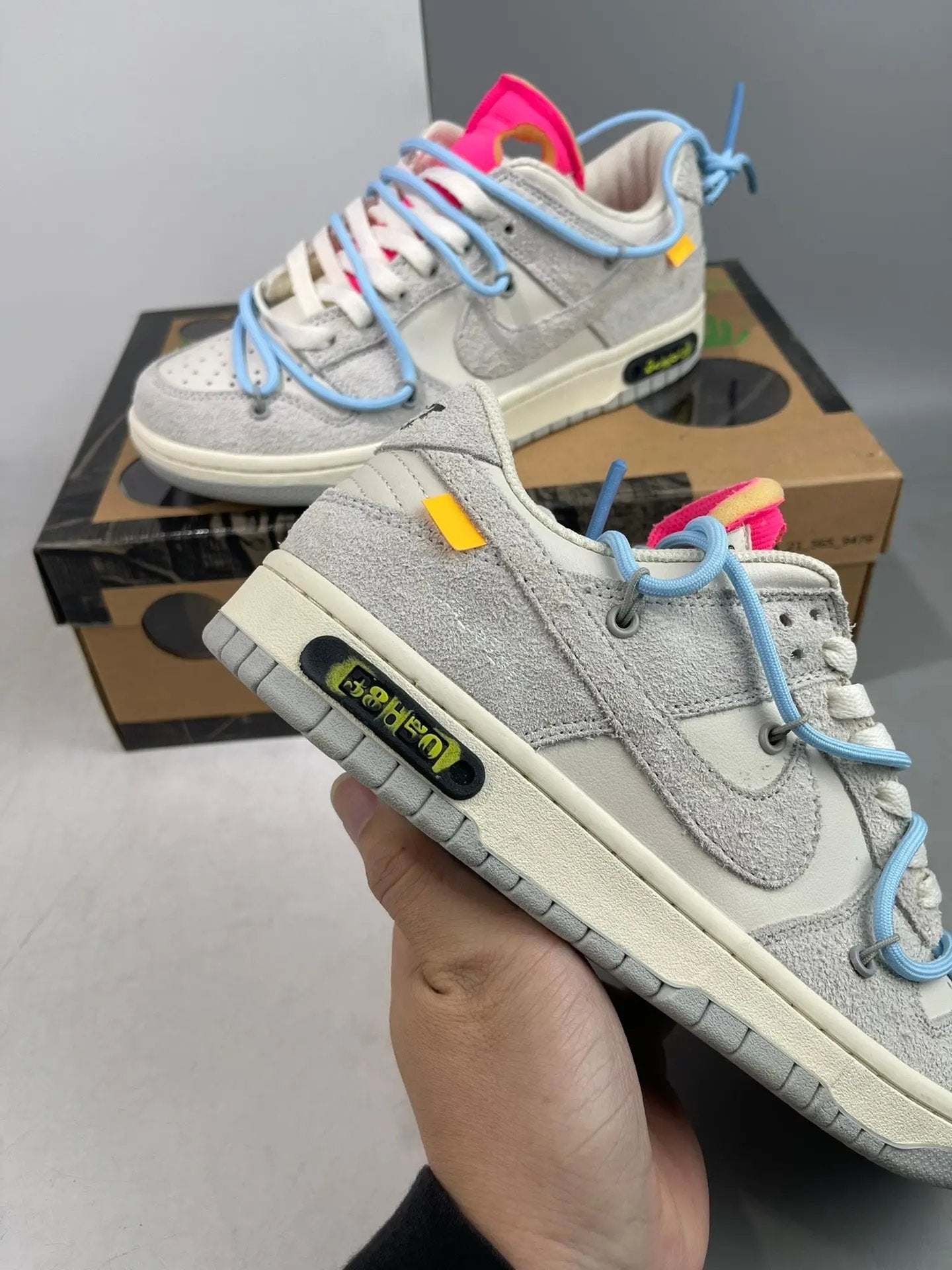 Off White Dunk "lot 38" tenisice — detalj