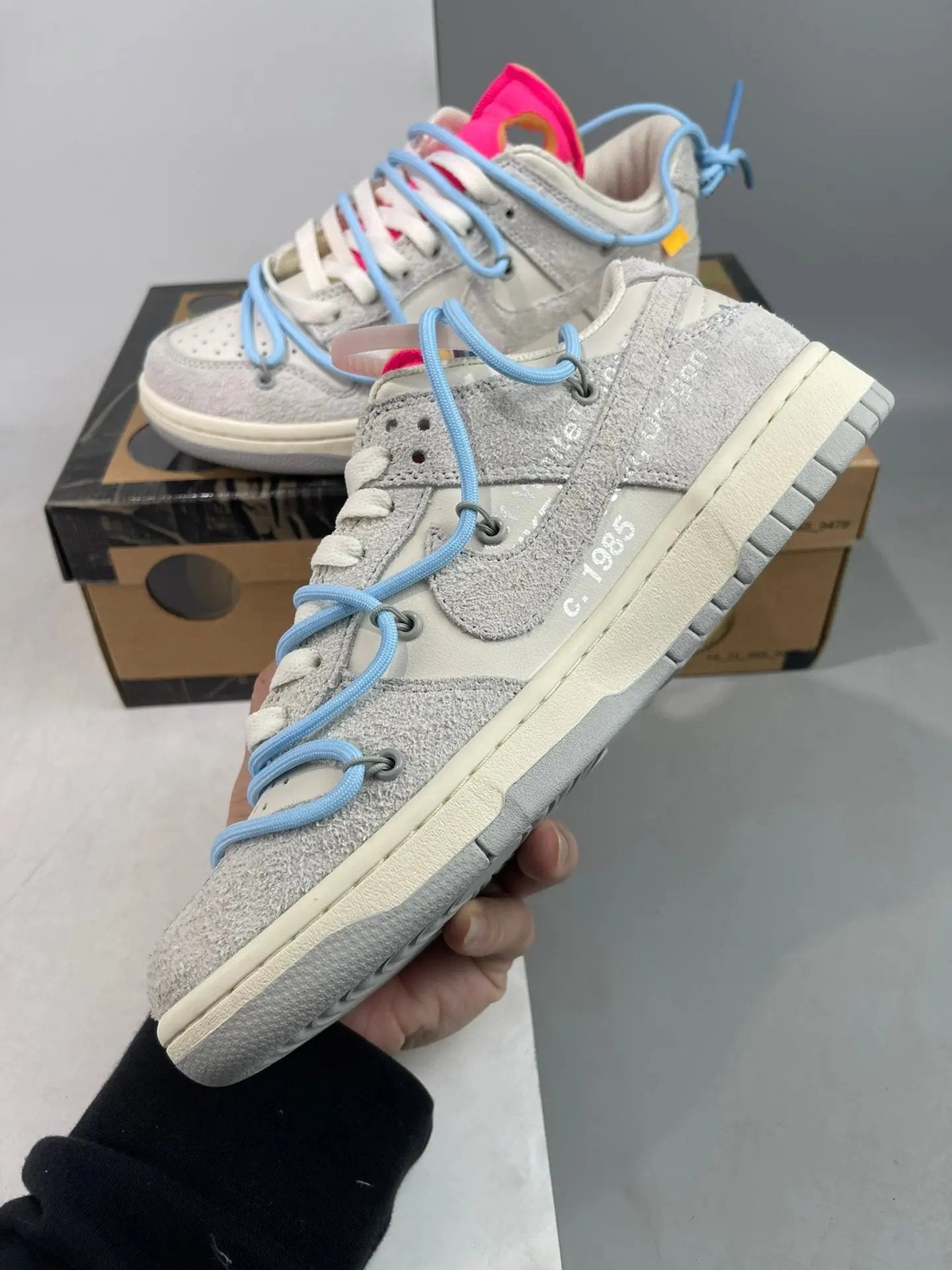 Off White Dunk "lot 38" tenisice — straga