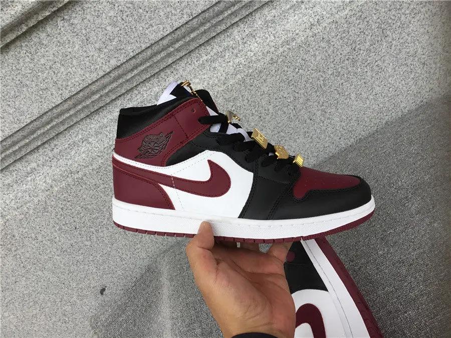 Jordan 1 Mid Bourdou tenisice — straga