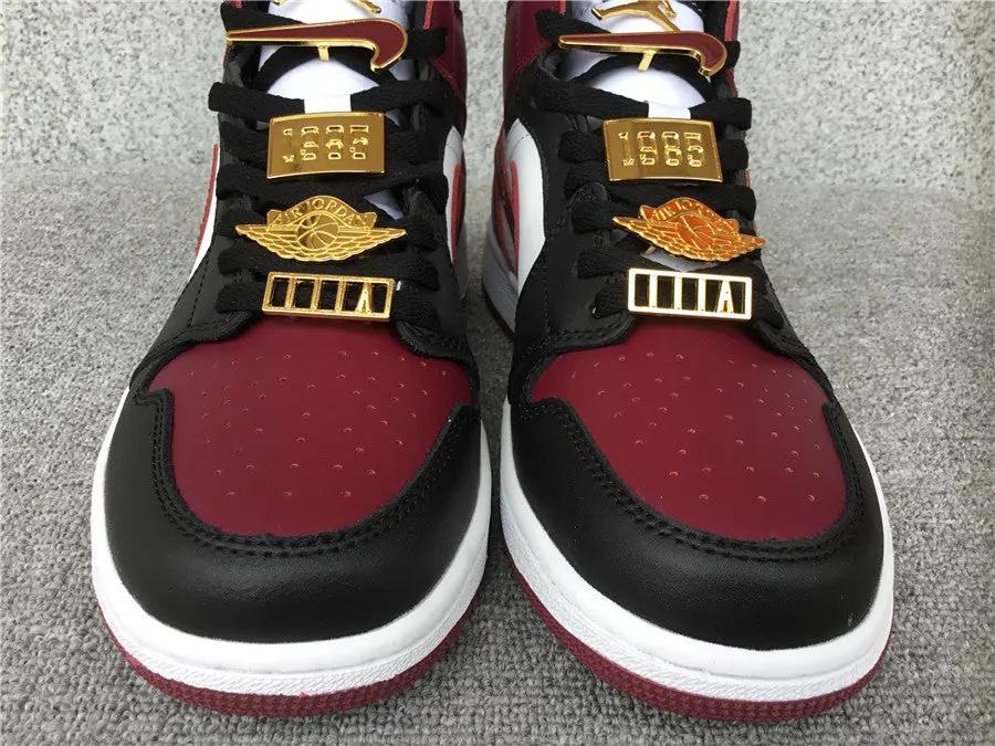 Jordan 1 Mid Bourdou tenisice — prednji prikaz