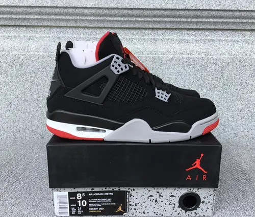 Air Jordan 4 Bred tenisice — bočni prikaz