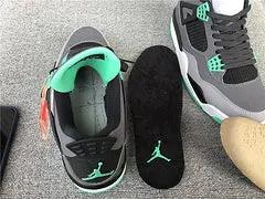 Air Jordan 4 Green glow tenisice — prednji prikaz